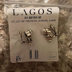Lagos pearl earrings